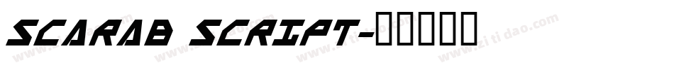 Scarab Script字体转换